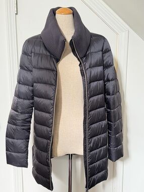 SAVE THE DUCK Black Puffy Winter Coat